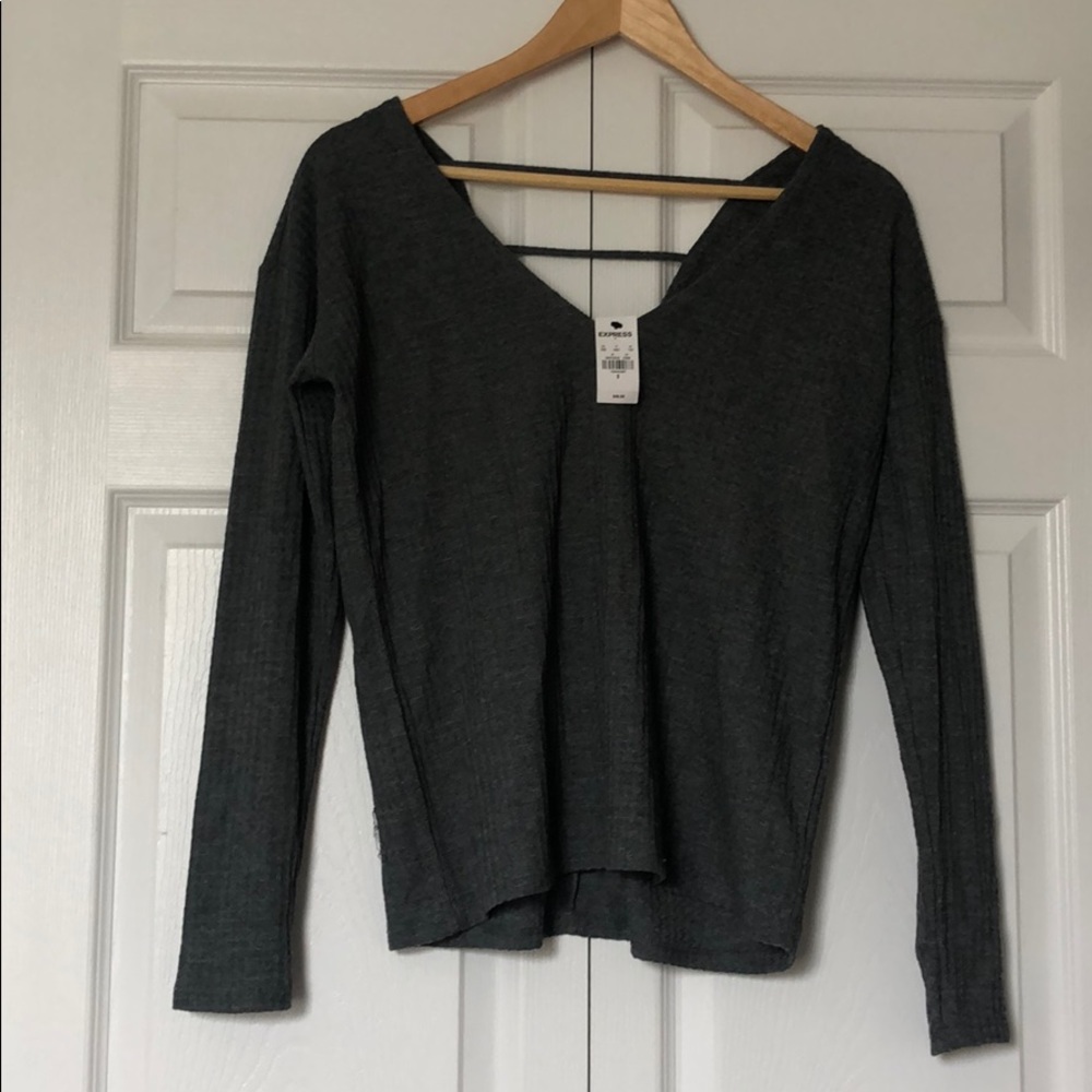Waffle knit long sleeve